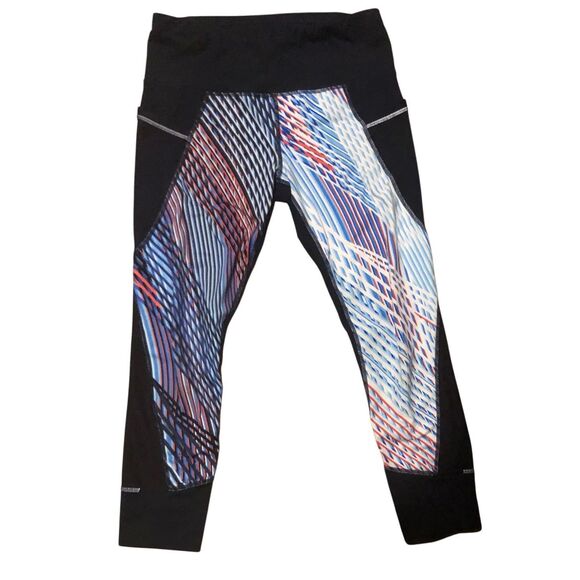 Athleta Womens Mosaic Relay Capri 2.0 Multi Size S - Picture 3 of 12